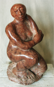 „Kniende“, 2008, 100 x 30 x 24 cm, Marmor